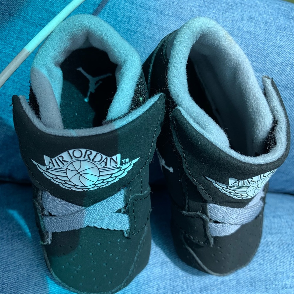 Baby size 2C Black Jordan Soft Crib Shoes